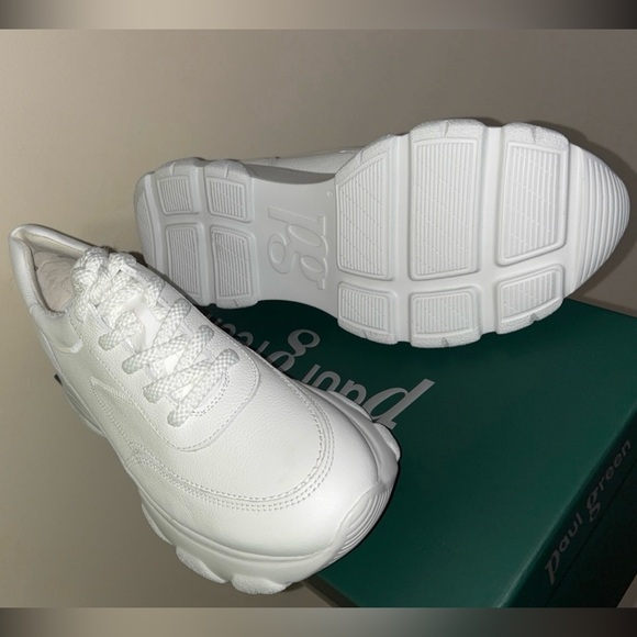 Platform Sneaker In White Leather. - Picture 7 of 8